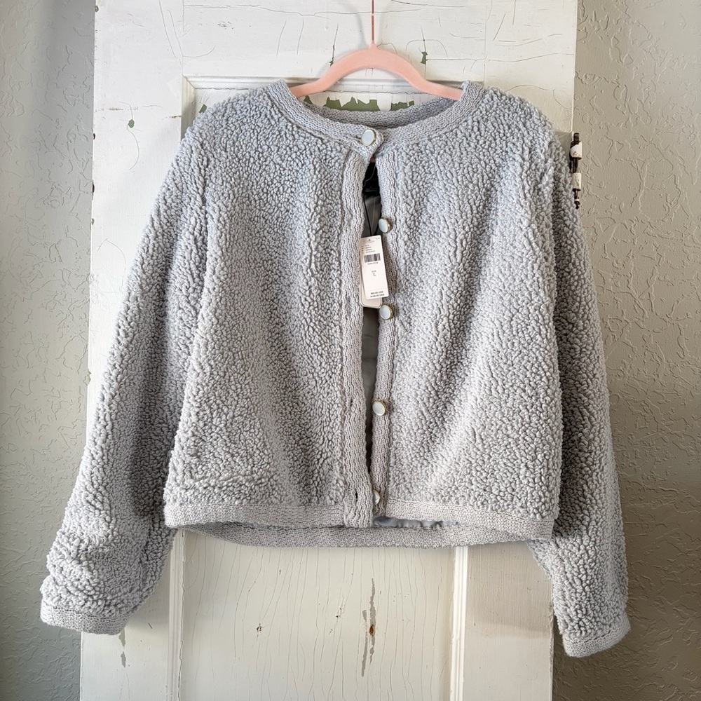 NWT Sanctuary Cozy Fleece‎ Cardigan Sweater.